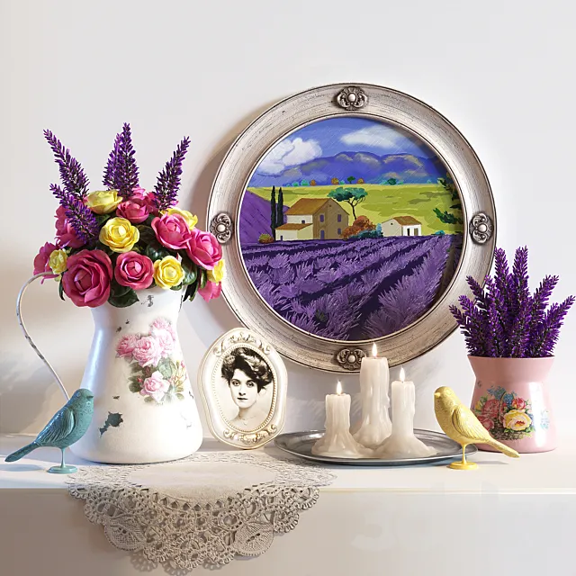 Decorative set Provence 3DS Max Model