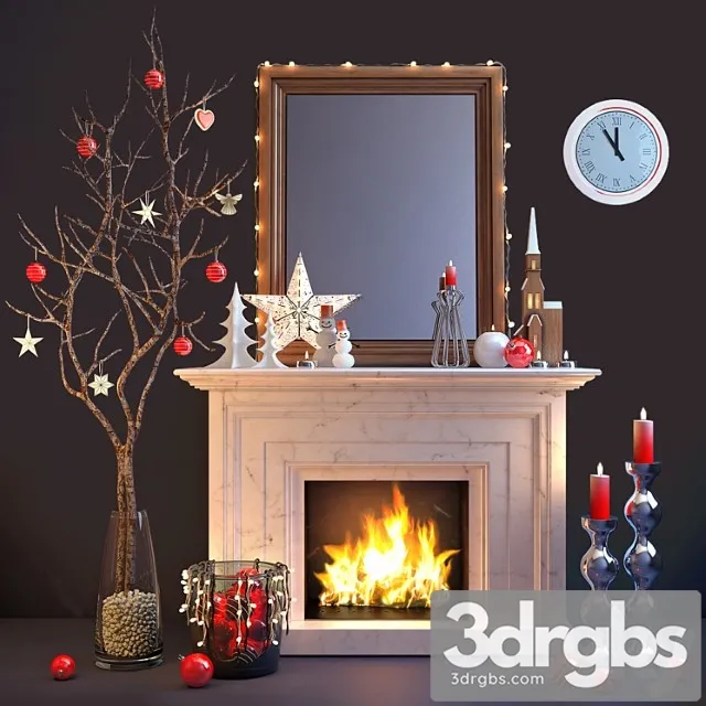 Decorative set The christmas set 3dsmax Download