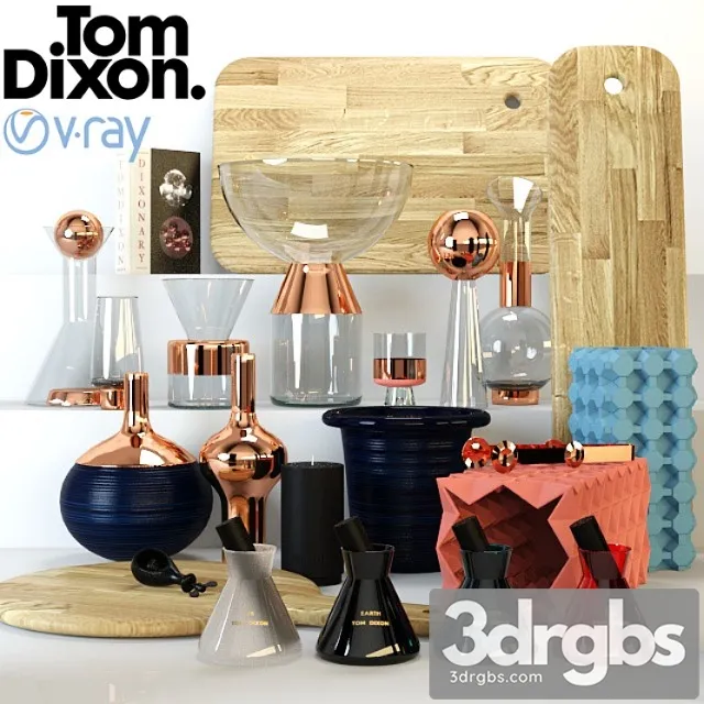 Decorative set Tom dixon accessories set 2 3dsmax Download