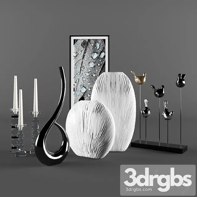 Decorative set Vases decor set 3dsmax Download
