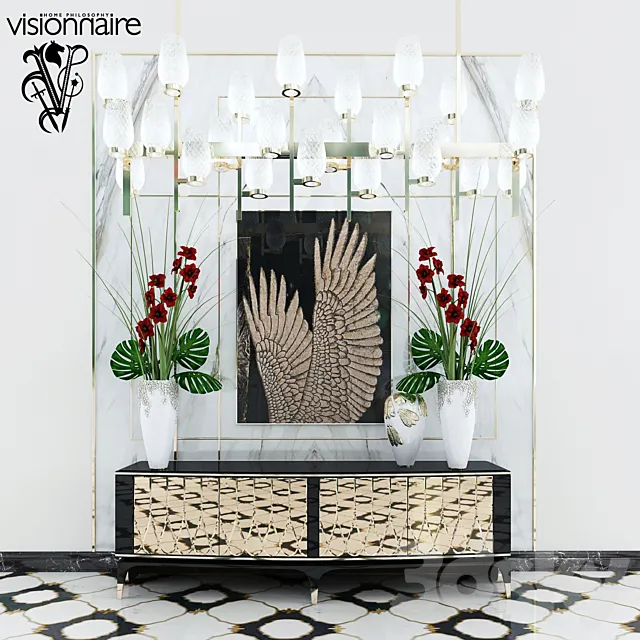 Decorative set Visionnaire 3DSMax File