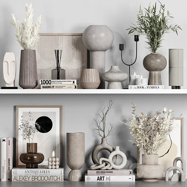 decorative set Vol034 3DS Max Model