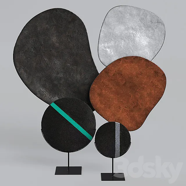 Decorative set West Elm 3ds Max