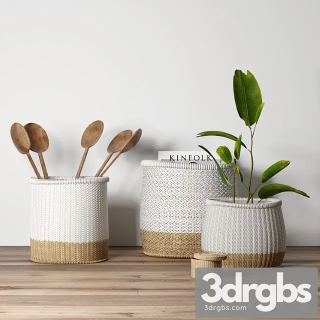 Decorative Set With Baskets 2 3dsmax Download