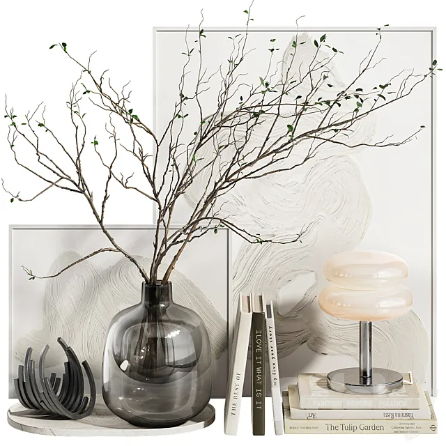 Decorative set with branches ch9 3ds Max