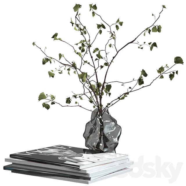 Decorative set with candles 3DS Max Model