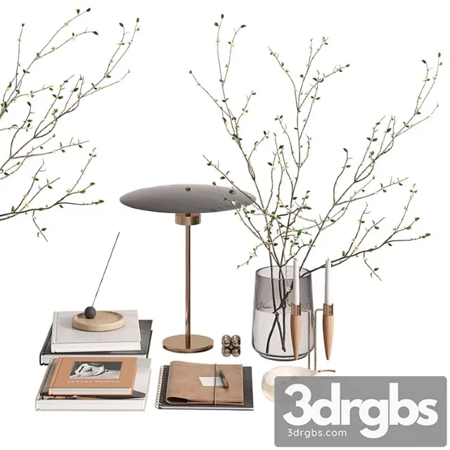 Decorative Set With Cherry Branches 1 3dsmax Download