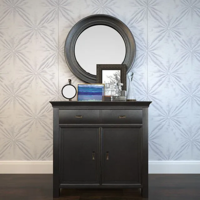 Decorative set with dresser 3dsMax Model