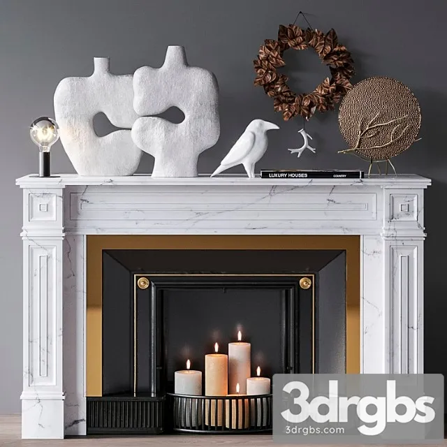 Decorative Set With Fireplace 1 3dsmax Download