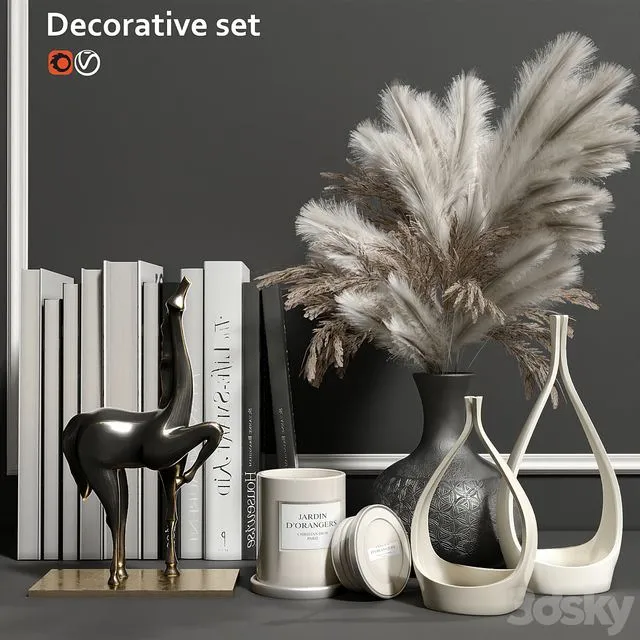 Decorative set with home fragrances 3dsMax Model