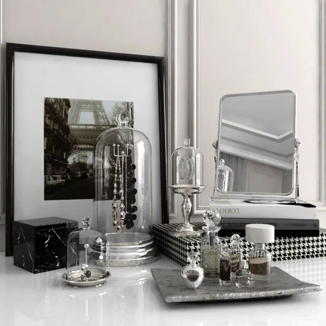 Decorative set with mirror 3dsMax Model