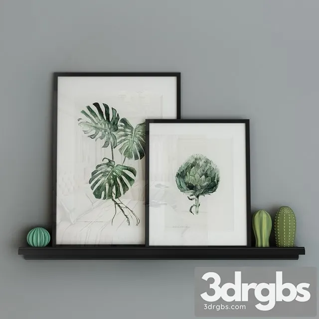 Decorative Set with Pictures 3dsmax Download