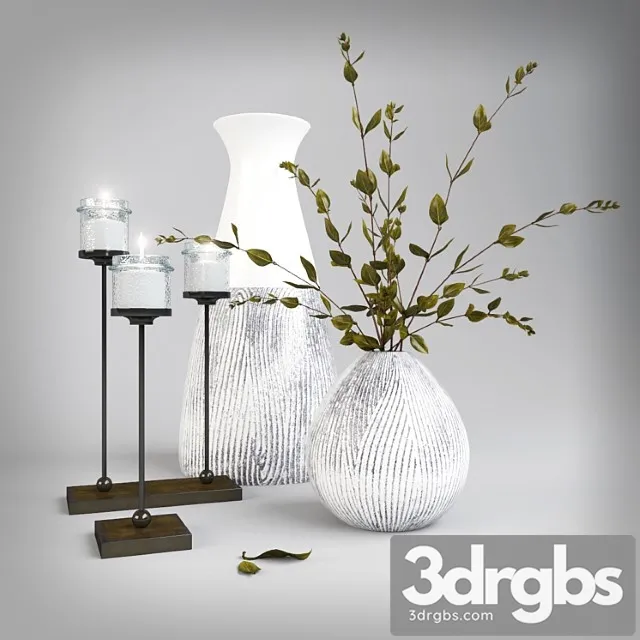 Decorative set with sprigs 3dsmax Download