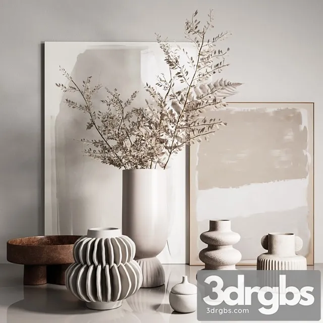 Decorative set with vases 3dsmax Download