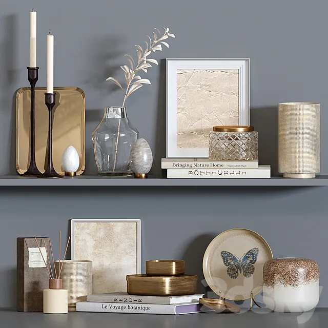 Decorative set ZARA HOME 3DSMax File