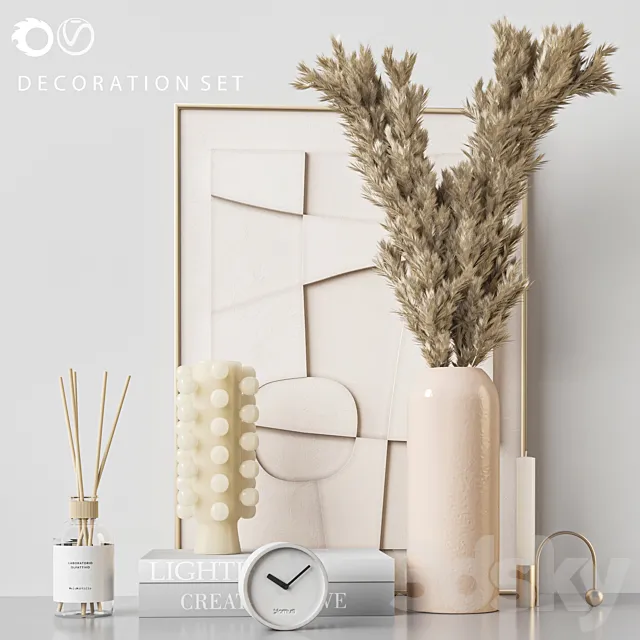 Decorative set_01 3ds Max