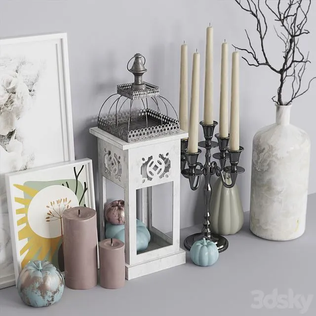 Decorative set_01 3dsMax Model