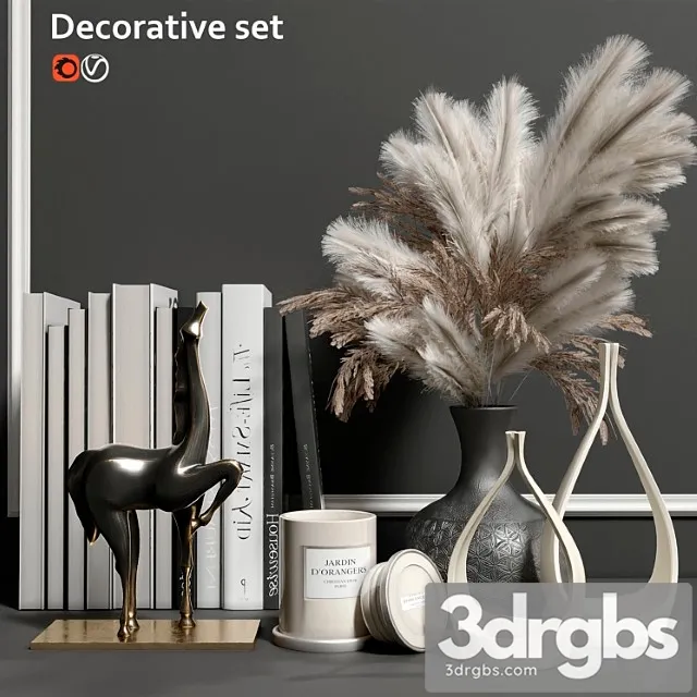 Decorative set_1_2 3dsmax Download