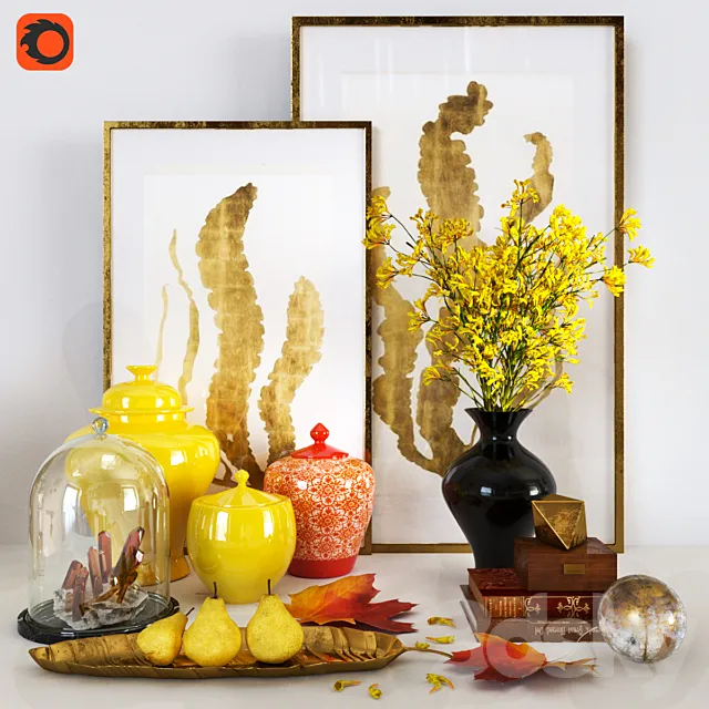 Decorative set_8 3ds Max