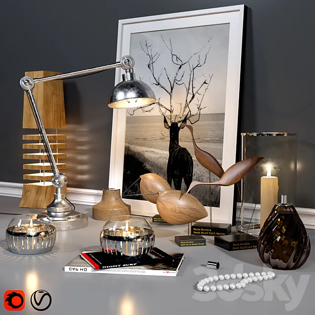 Decorative set_Vitra Model 3ds Max