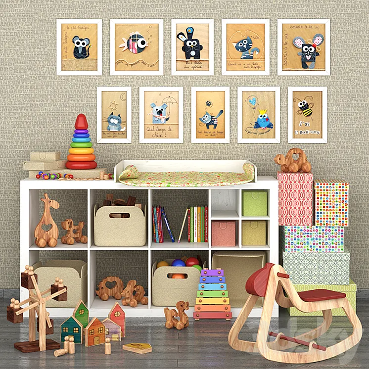 Decorative sets for children №2 3DS Max