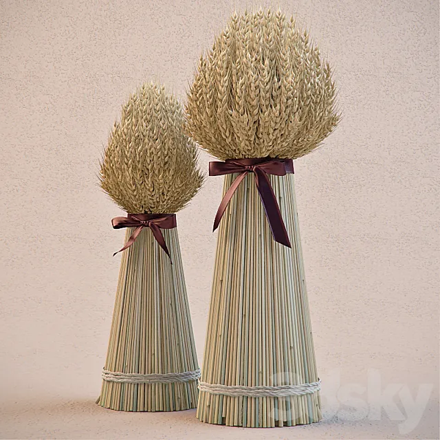 Decorative sheaves of ears 3ds Max