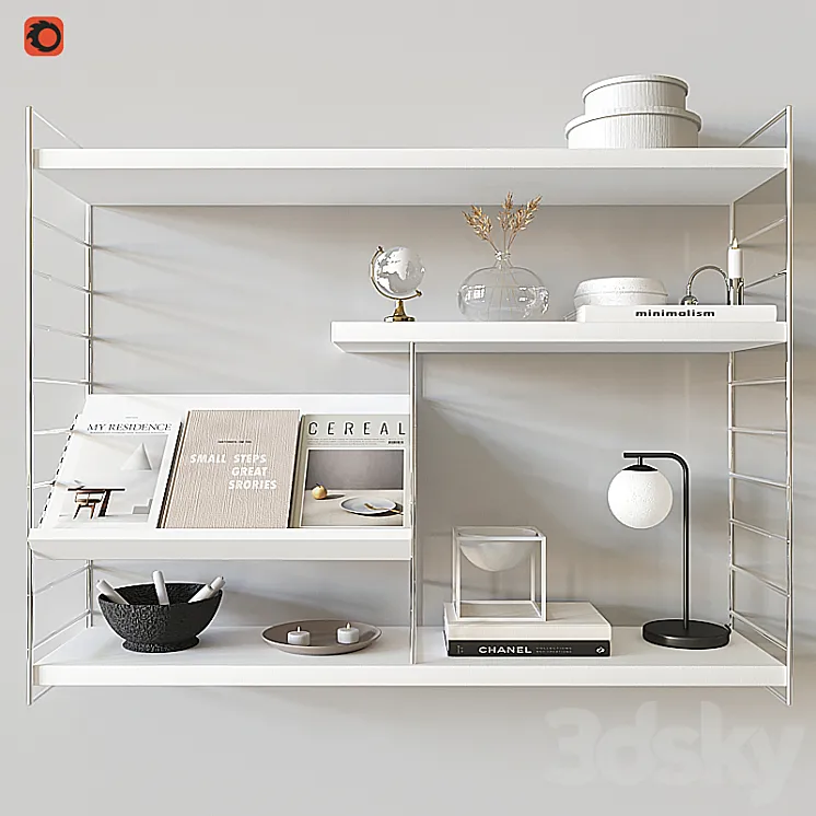 Decorative shelf 06 3DS Max Model