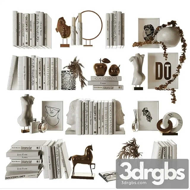 Decorative shelf filling set 9