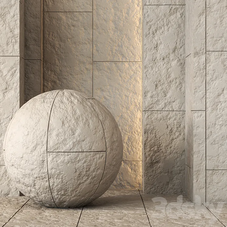 Decorative Stone Wall Panel Texture 4K – Seamless 3DS Max