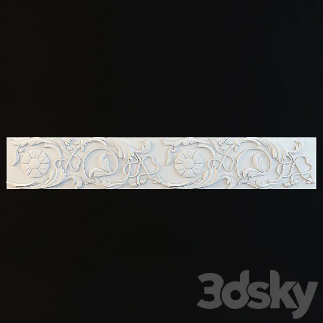 Decorative stucco paste 3DS Max Model