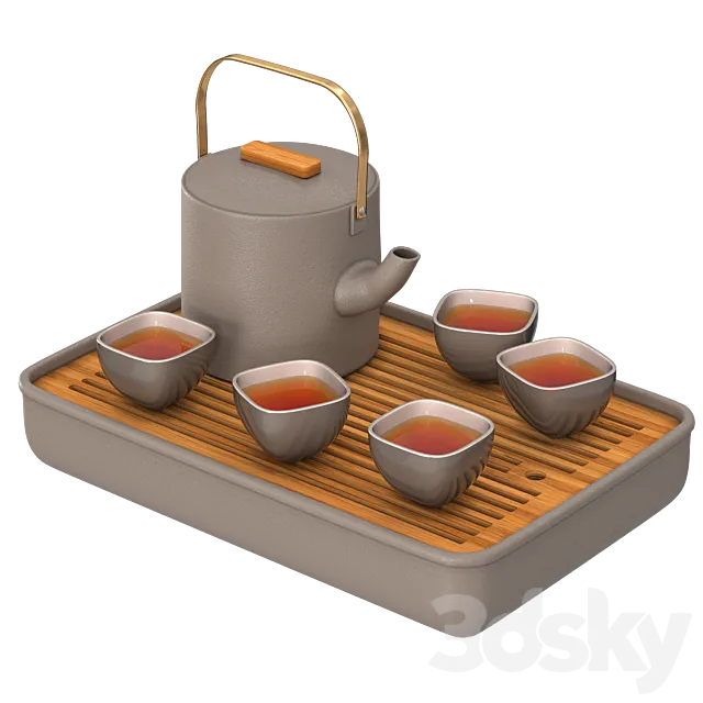 Decorative tea set 3dsMax Model