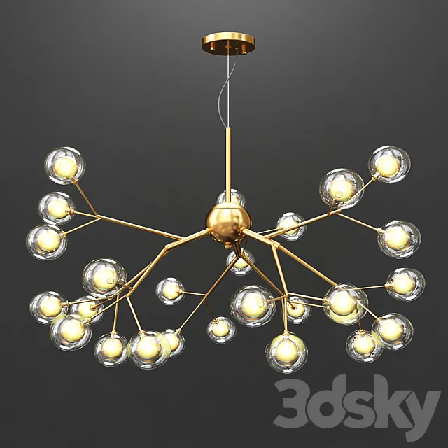 Decorative Tree Branch Chandelier 3ds Max