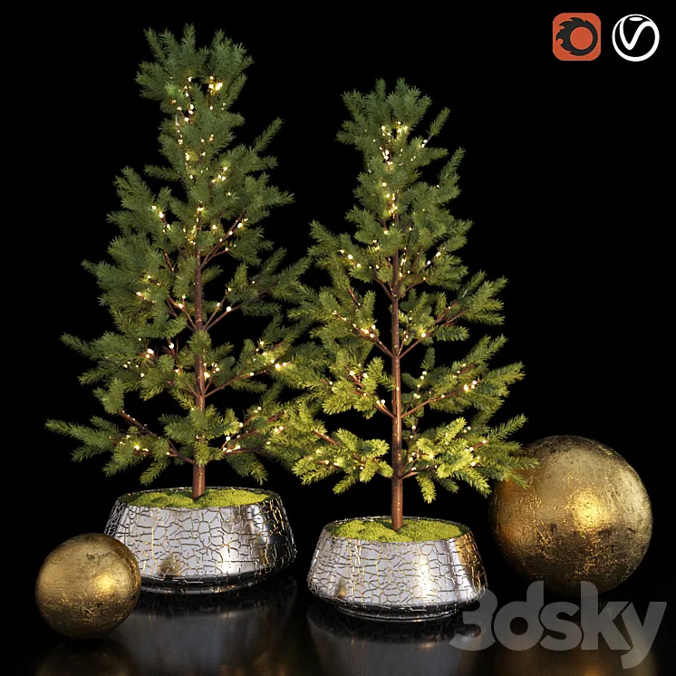 Decorative Tree Restoration Hardware 3DS Max