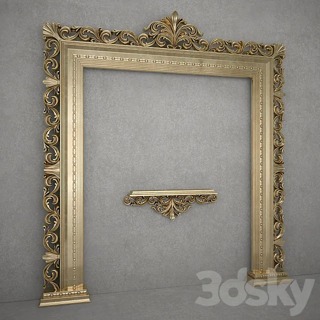 Decorative TV frame 3ds Max