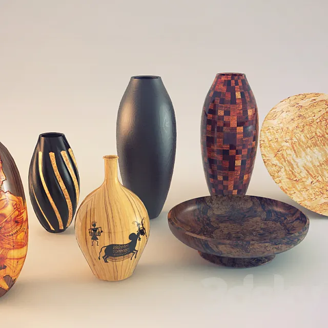 Decorative vases 3DSMax File