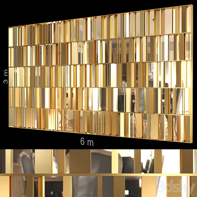 Decorative wall 106 3dsMax Model