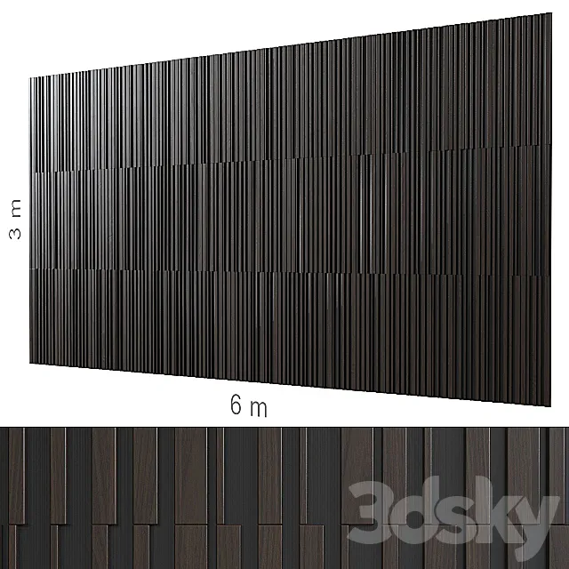 Decorative wall 168. 3DSMax File
