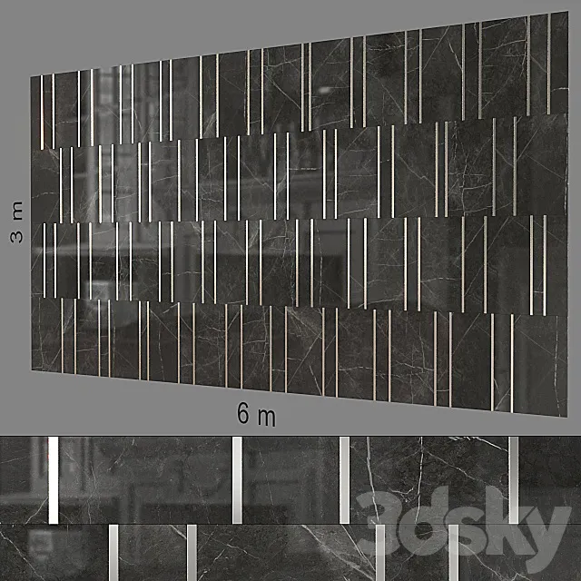 Decorative wall 243. 3DS Max Model