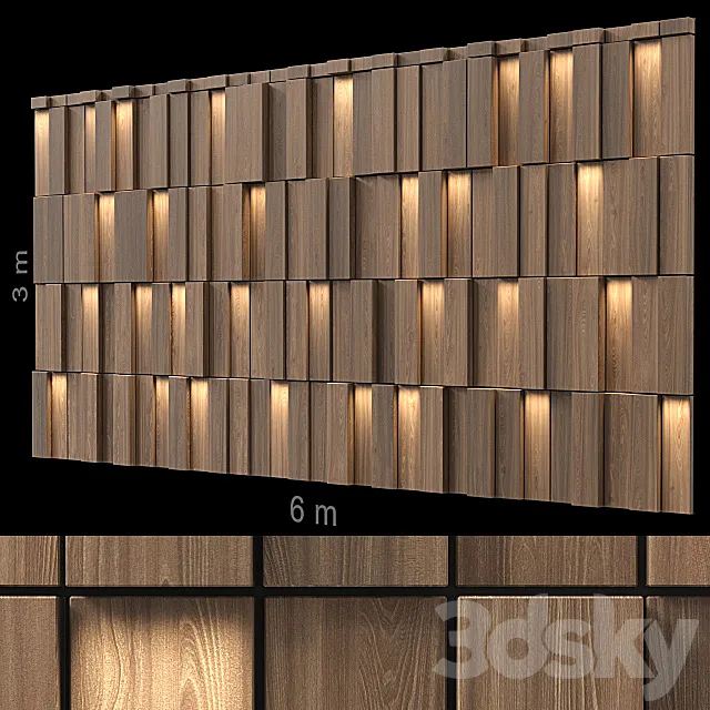 Decorative wall 245. 3DS Max Model