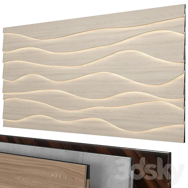 Decorative wall 273. 3ds Max