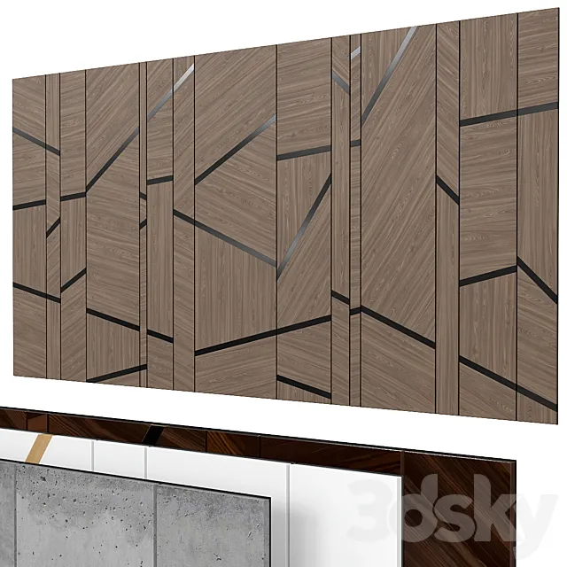 Decorative wall 281. 3ds Max