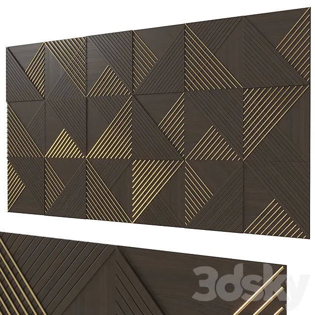 Decorative wall 291. 3ds Max