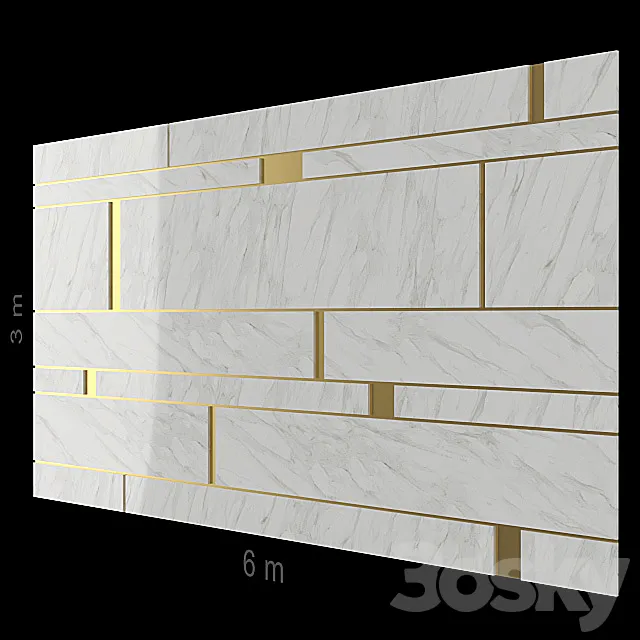 Decorative wall 54. 3DSMax File