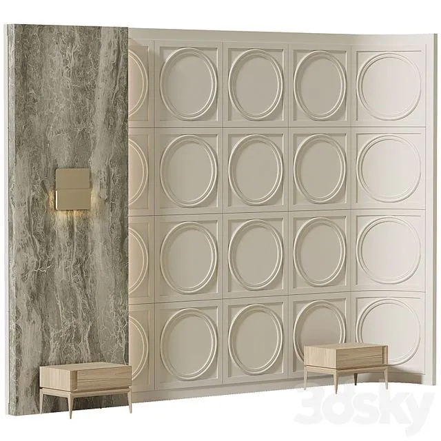 Decorative wall composition 70 3dsMax Model