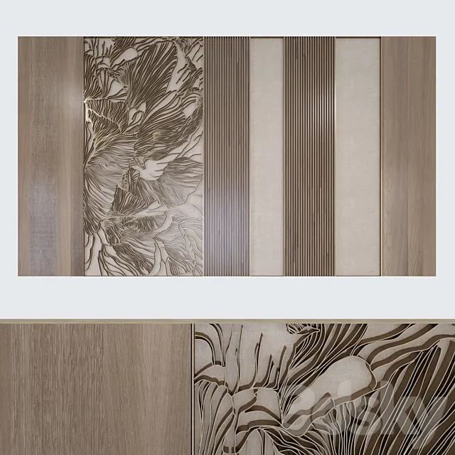 Decorative wall FI01 3ds Max