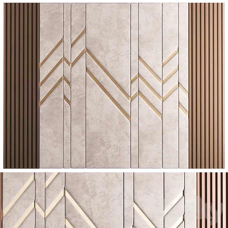 Decorative wall panel ?2 3DS Max