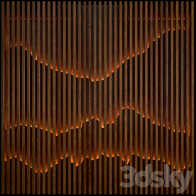 Decorative wall panel 3DS Max Model