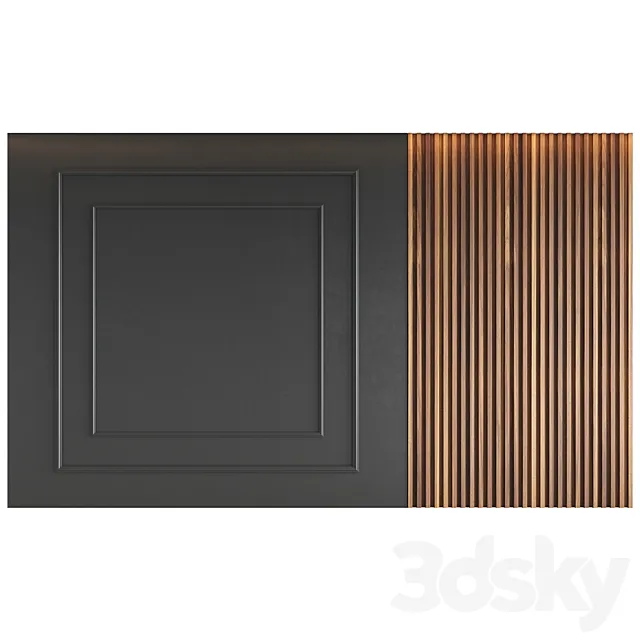Decorative wall panel 3DSMax File