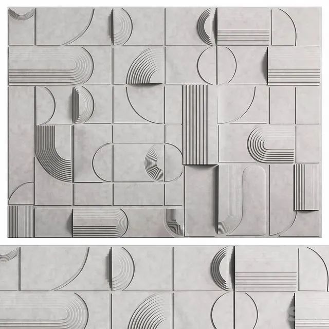 Decorative wall panel 3dsMax Model