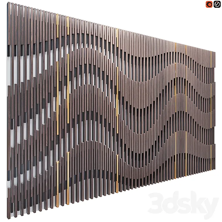 Decorative wall panel 46 3DS Max